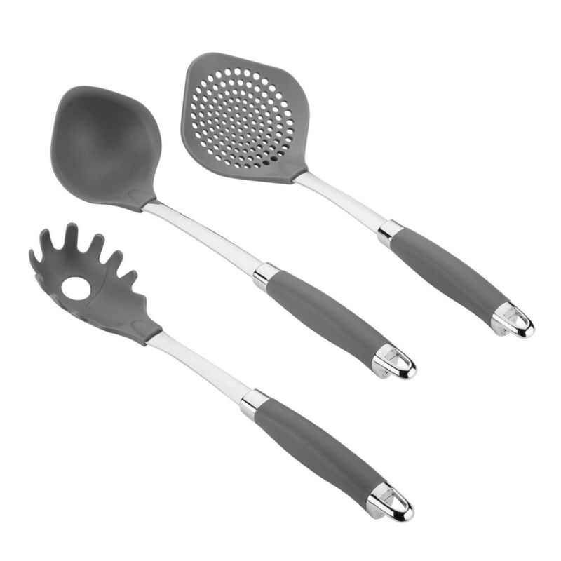 Juego de 3 piezas de herramientas para pasta Anolon gris grafito