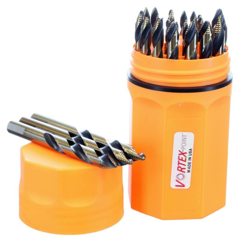 Juego de 29 brocas Norseman/CTD Vortex con índice