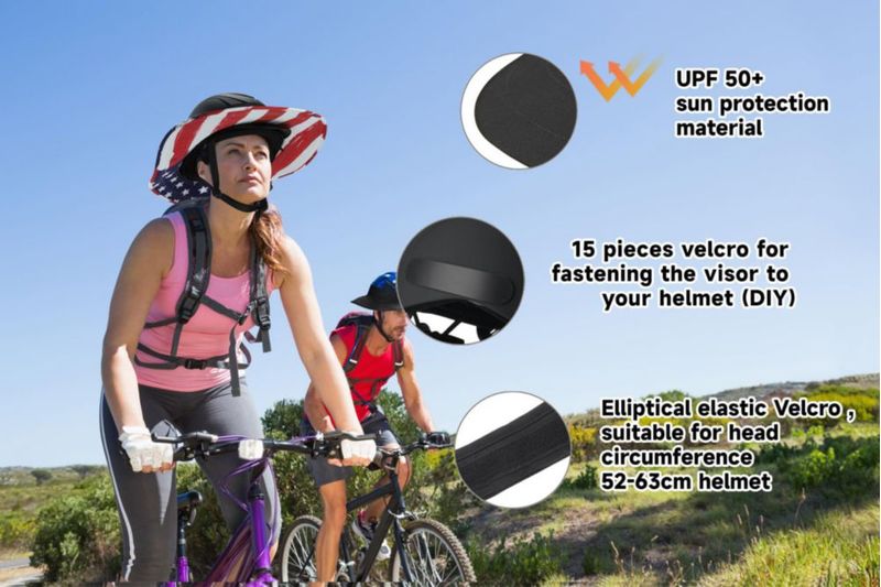 Visor para Casco Tontron 73 cm Negro con Solapa Desmontable