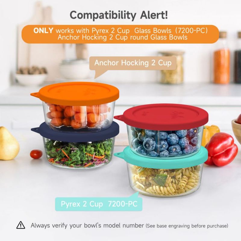 Tapa para contenedor SOPHICO de silicona para 2 tazas – paquete de 2