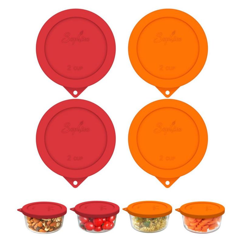 Tapa para contenedor SOPHICO de silicona para 2 tazas – paquete de 2