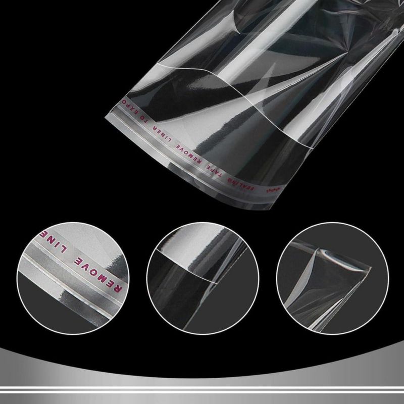 Bolsas DIAEMI 400 uds 9 × 17 cm transparentes con cierre autoadhesivo OPP