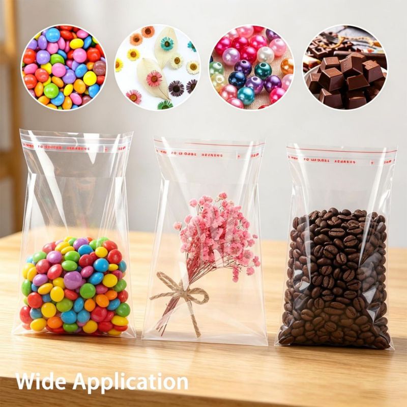 Bolsas DIAEMI 400 uds 9 × 17 cm transparentes con cierre autoadhesivo OPP
