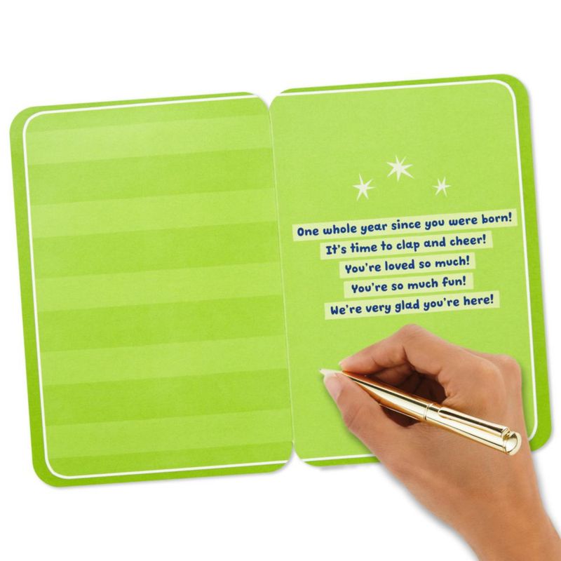 Tarjeta de Cumpleaños Hallmark 14 cm x 21 cm con Número Peludo
