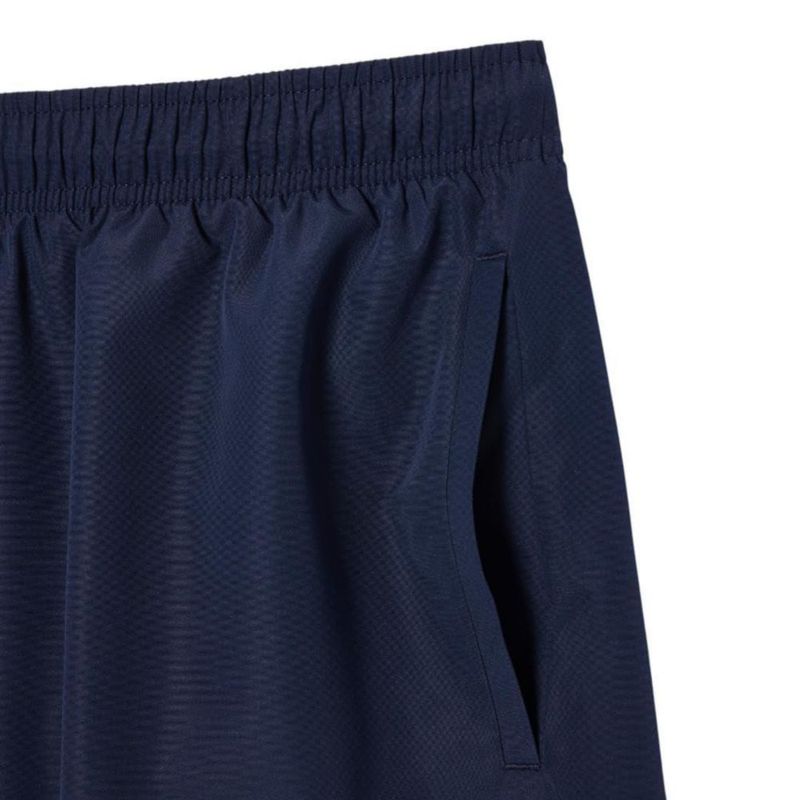Pantalones de baño Lacoste talla mediana azul marino con estampado de cocodrilo