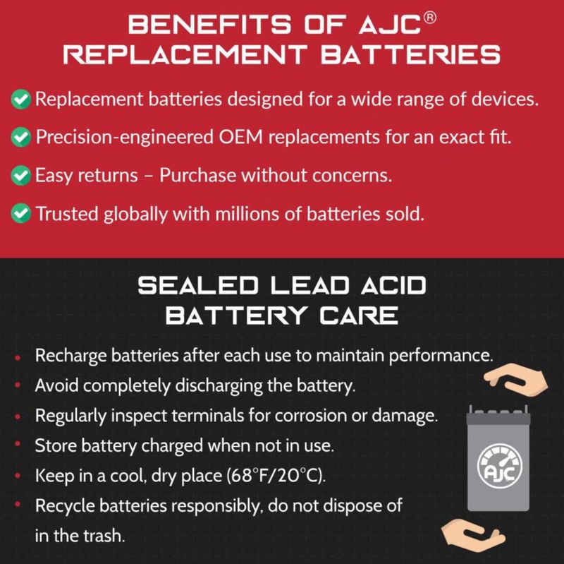Batería AJC 12V 86Ah para generador