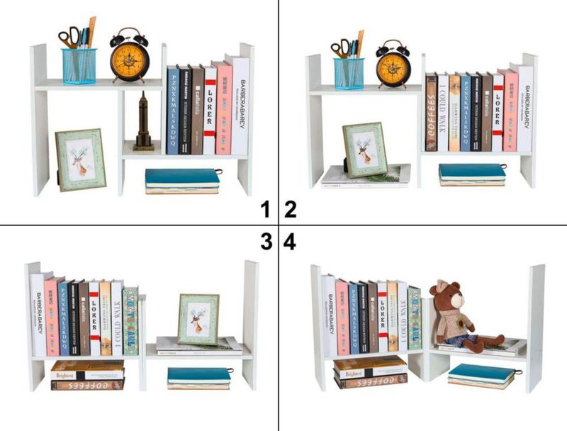 Estantería de escritorio ajustable PAG 37‑59 cm de melamina