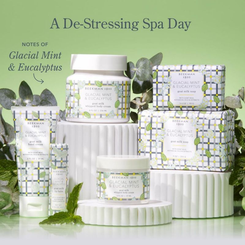 Set de Crema de Manos Beekman 1802 59 ml + 42 g Menta