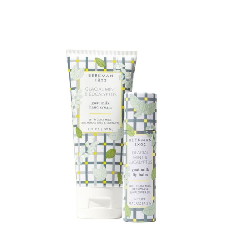 Set de Crema de Manos Beekman 1802 59 ml + 42 g Menta