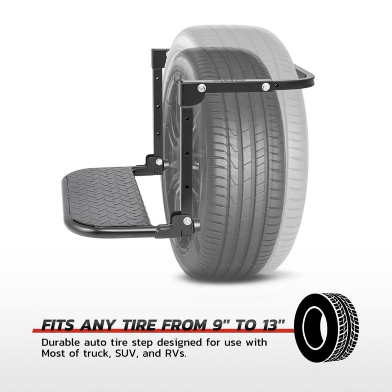 Escalón Plegable para Llantas DNA MOTORING 23‑33 cm 150 kg
