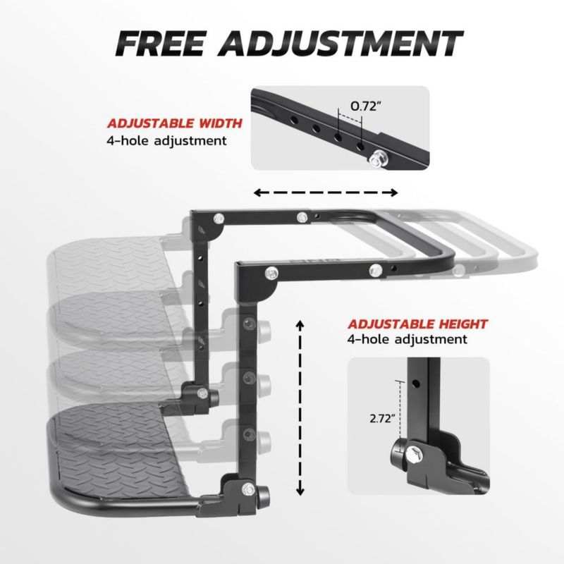Escalón Plegable para Llantas DNA MOTORING 23‑33 cm 150 kg