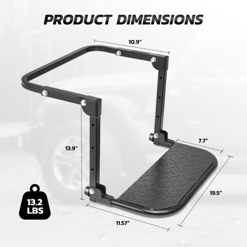 Escalón Plegable para Llantas DNA MOTORING 23‑33 cm 150 kg