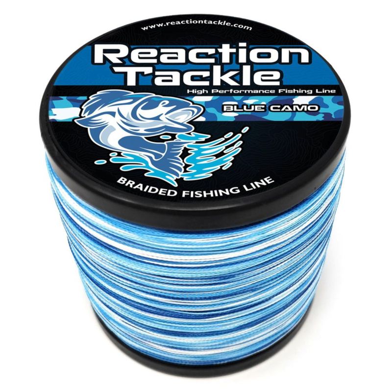 Línea de Pesca Trenzada Reaction Tackle 65 lb (29 kg) 457 m Camuflaje Azul