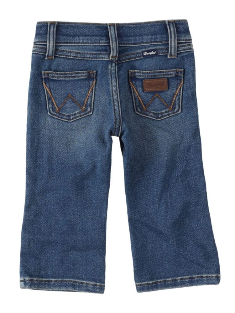 Pantalones vaqueros Wrangler para bebé niño corte boot 4T cinco bolsillos