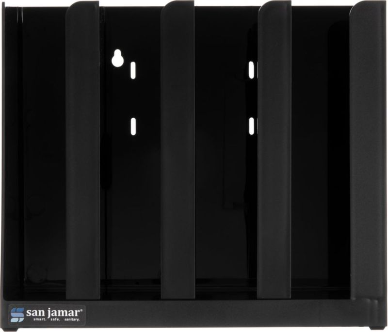 CADDY San Jamar Organizador de Plástico Negro 25x29x9 cm