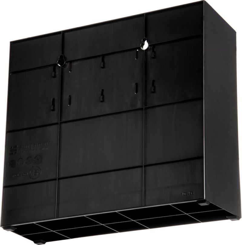 CADDY San Jamar Organizador de Plástico Negro 25x29x9 cm