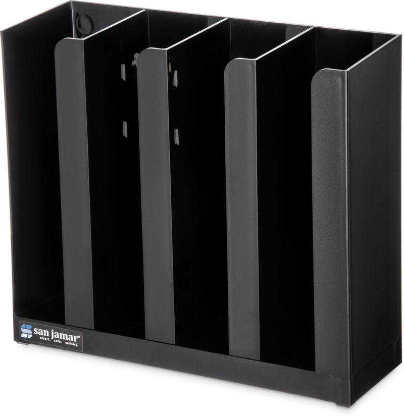 CADDY San Jamar Organizador de Plástico Negro 25x29x9 cm