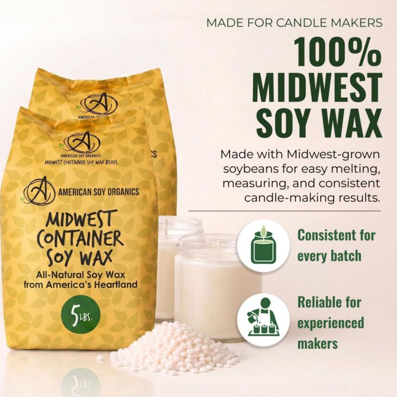 Perlas de Cera de Soja American Soy Organics 45 kg (10 lb)