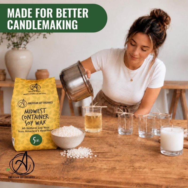 Perlas de Cera de Soja American Soy Organics 45 kg (10 lb)