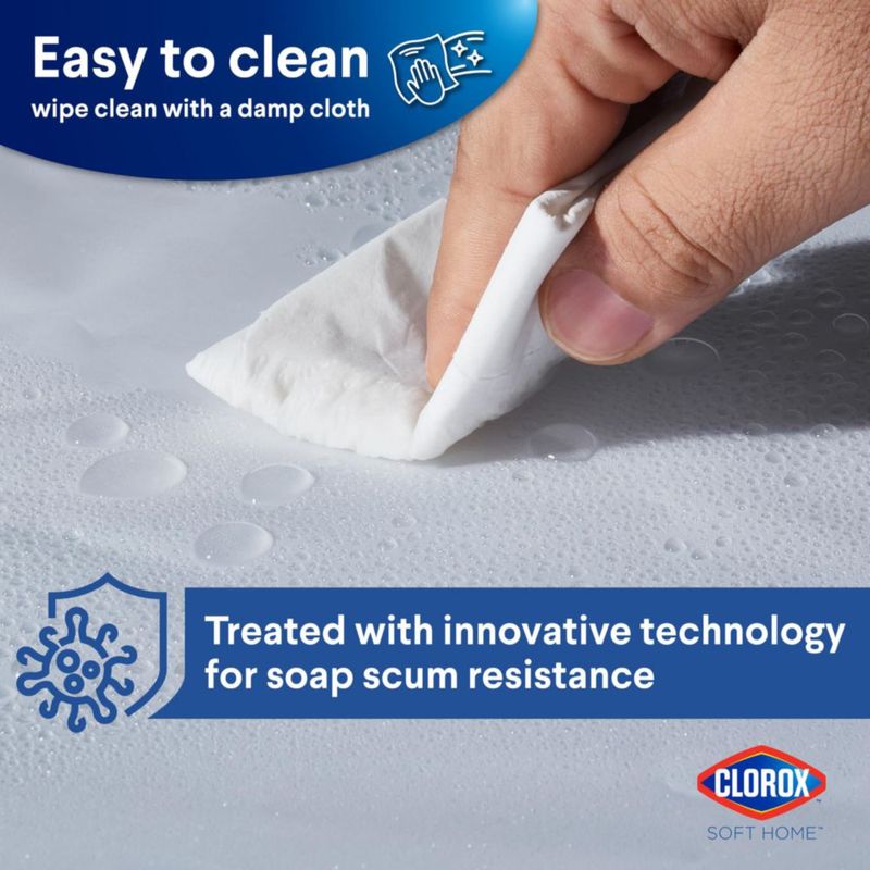 Forro de Ducha Clorox 183 cm x 213 cm Acabado Escarchado - 1 unidad