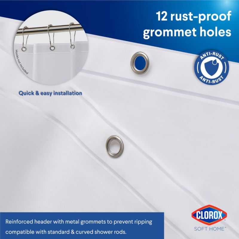 Forro de Ducha Clorox 183 cm x 213 cm Acabado Escarchado - 1 unidad