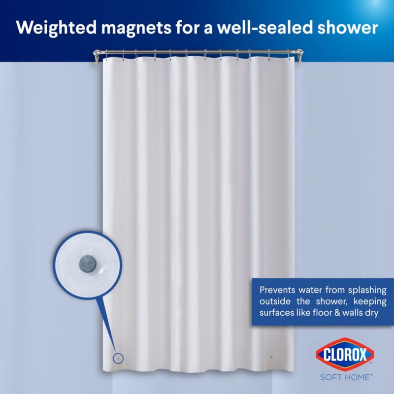 Forro de Ducha Clorox 183 cm x 213 cm Acabado Escarchado - 1 unidad