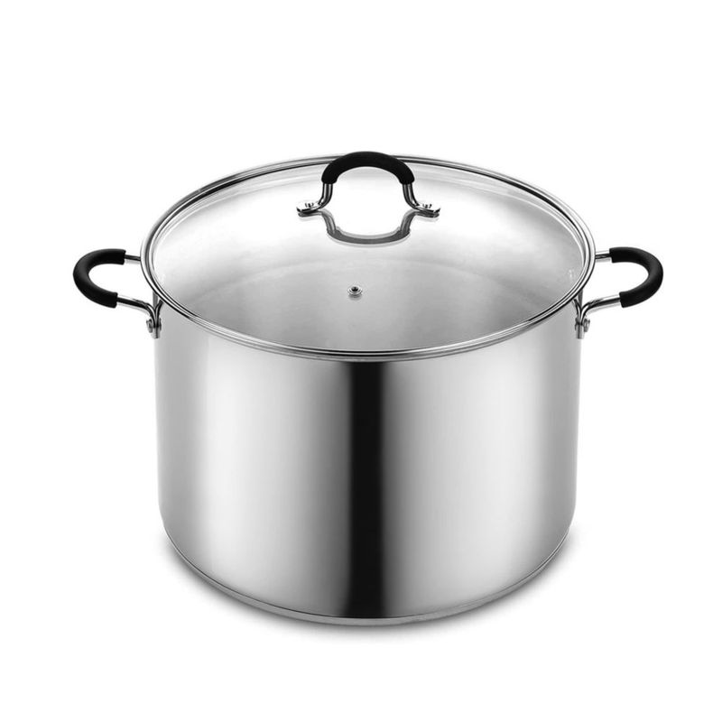 Olla de Caldo Cook N Home 23 L Acero Inoxidable con Tapa