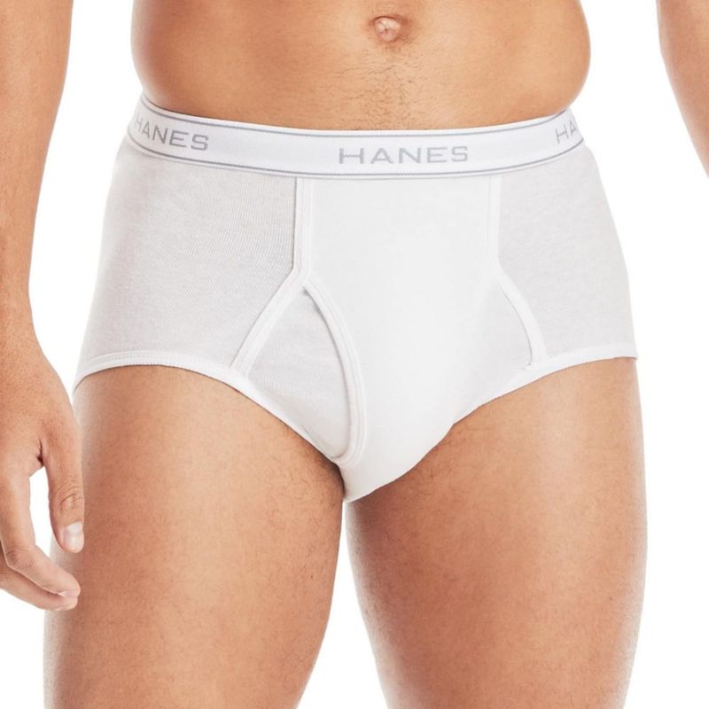 Calzoncillos Hanes blancos sin etiqueta con cinturilla ComfortFlex