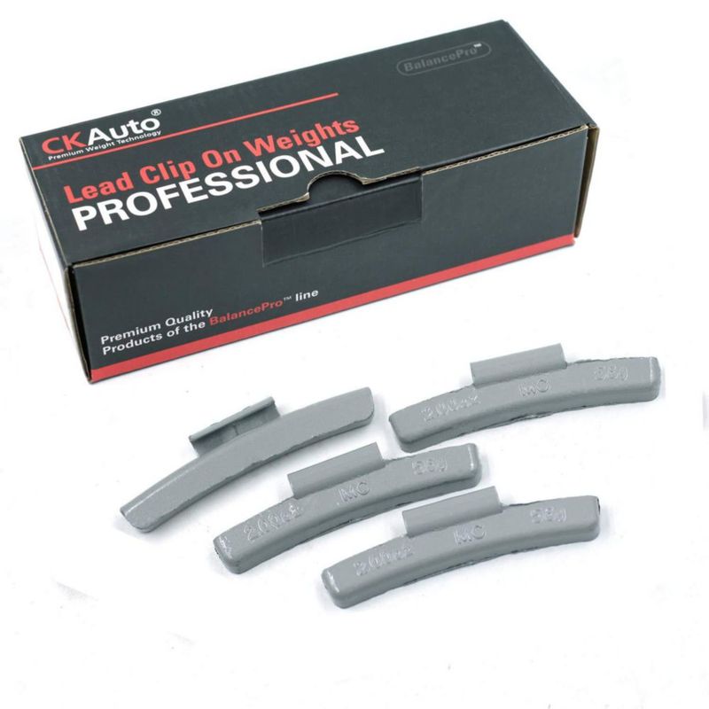Pesos para llanta CKAuto 56 g de plomo con clip 25 piezas por caja
