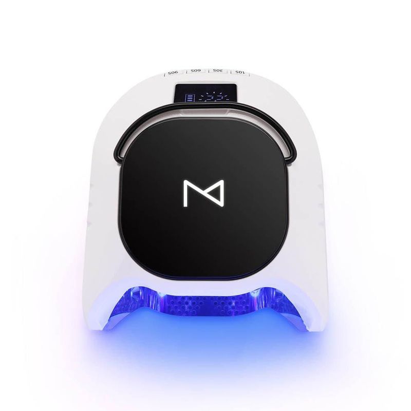 Lámpara de uñas M 86W UV LED inalámbrica negra y blanca