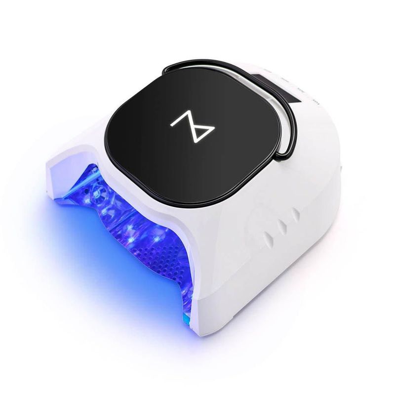 Lámpara de uñas M 86W UV LED inalámbrica negra y blanca