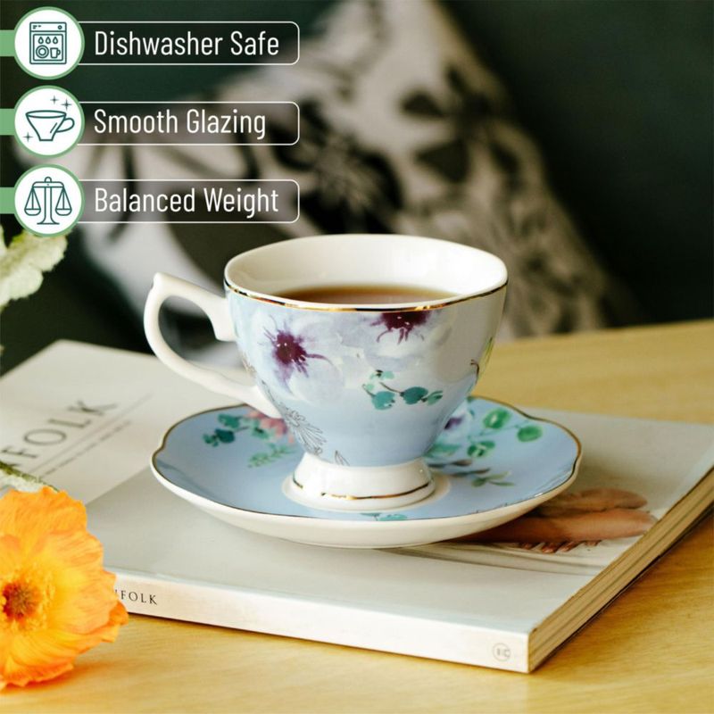 Set de 6 tazas de té Brew To A Tea 240 ml floral