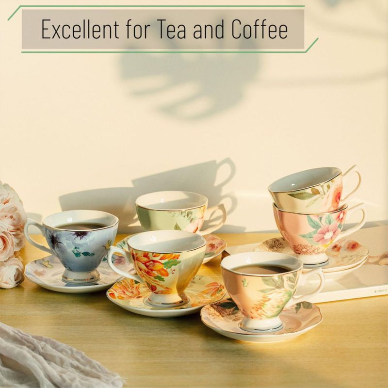 Set de 6 tazas de té Brew To A Tea 240 ml floral