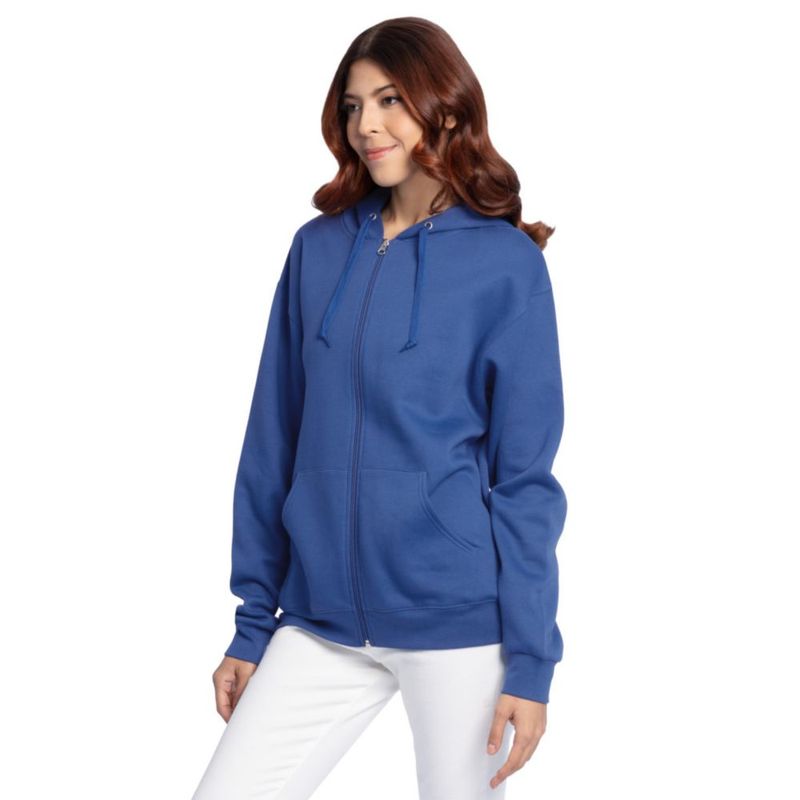 Sudadera con capucha Fruit of the Loom talla Grande color Azul Suave