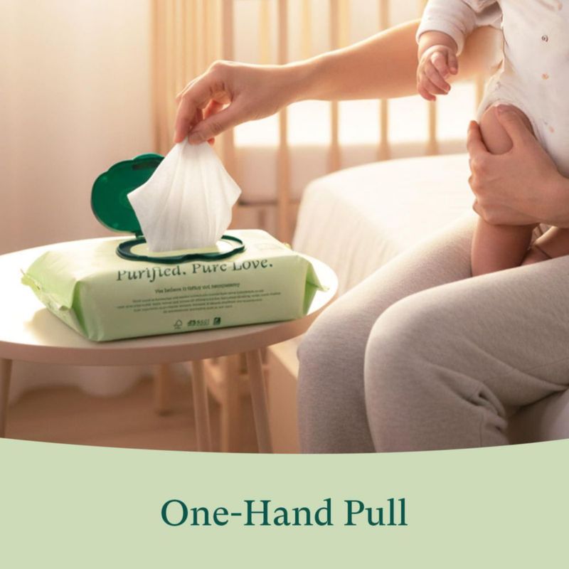 Toallitas para bebé PurComfy sin perfume paquete de 408 biodegradables
