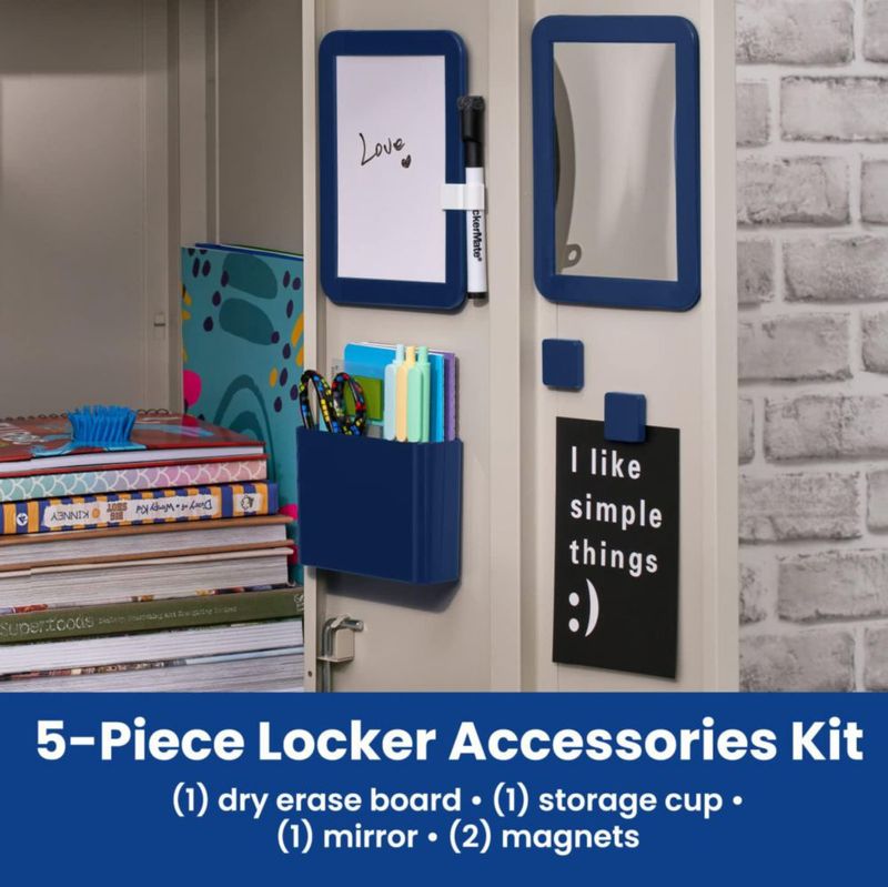 Kit Organizador para Casilleros LockerMate de 6 Piezas - Marino