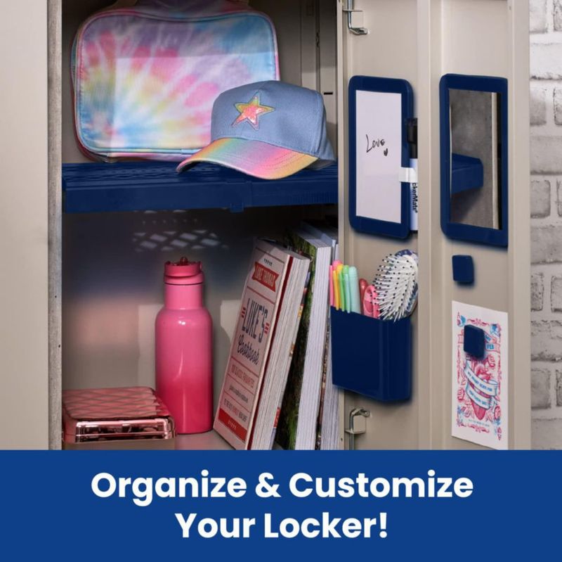 Kit Organizador para Casilleros LockerMate de 6 Piezas - Marino