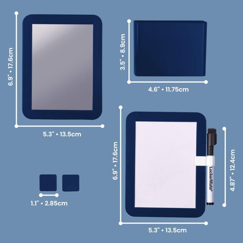 Kit Organizador para Casilleros LockerMate de 6 Piezas - Marino