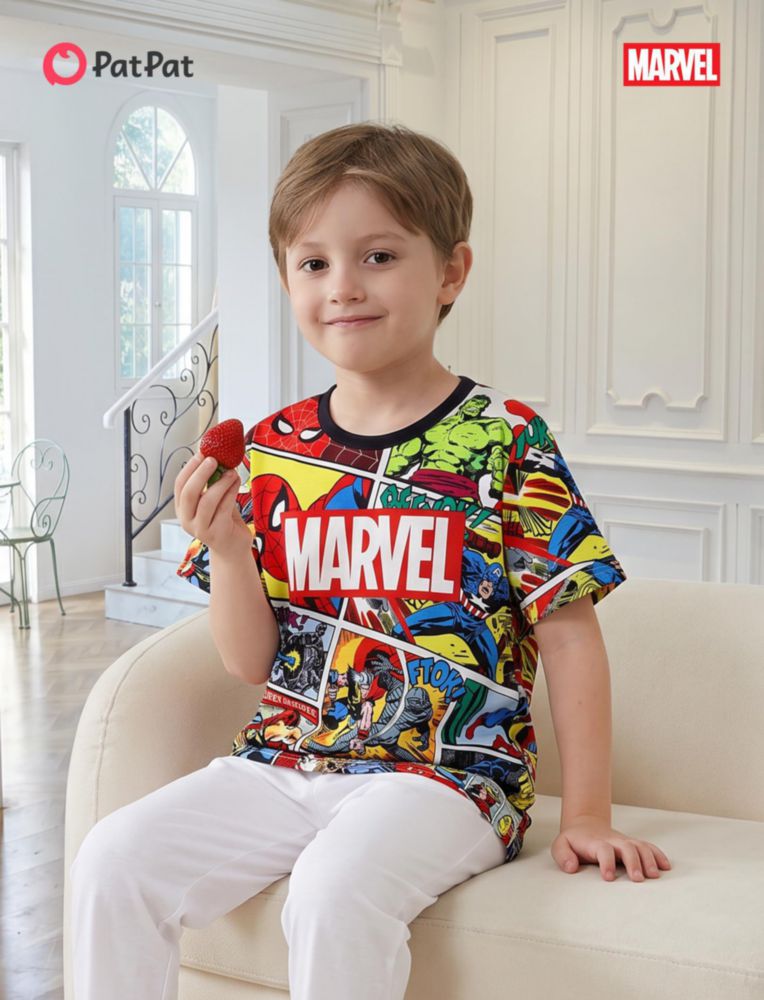 CAMISETA Disney Marvel para Niños 4‑5T con Protección UV contra el Sol
