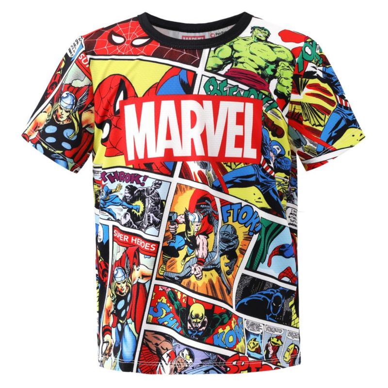 CAMISETA Disney Marvel para Niños 4‑5T con Protección UV contra el Sol