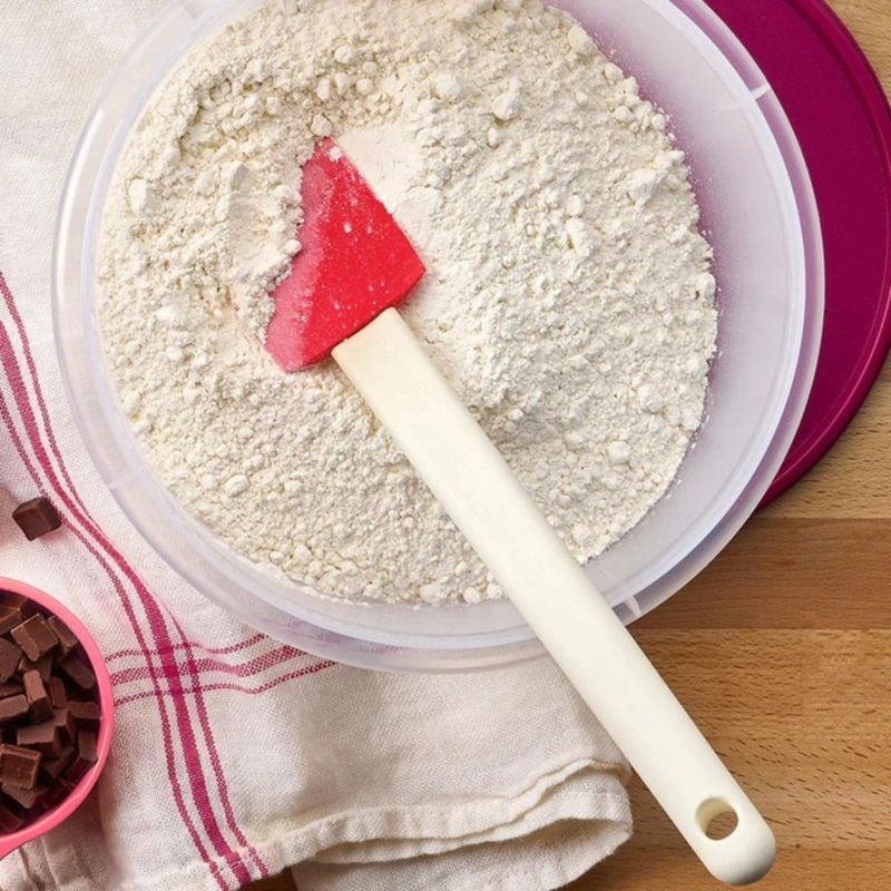 Espátula de silicona Tupperware 27 cm rojo y blanco
