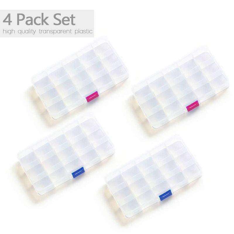 Organizador de cuentas Opret paquete de 4 17x10x2 cm ajustable