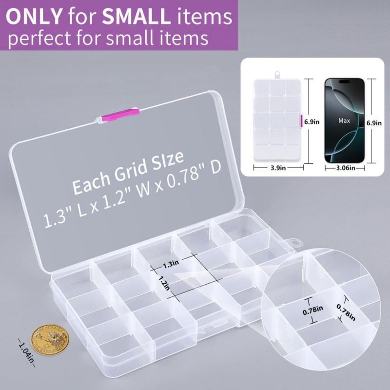 Organizador de cuentas Opret paquete de 4 17x10x2 cm ajustable