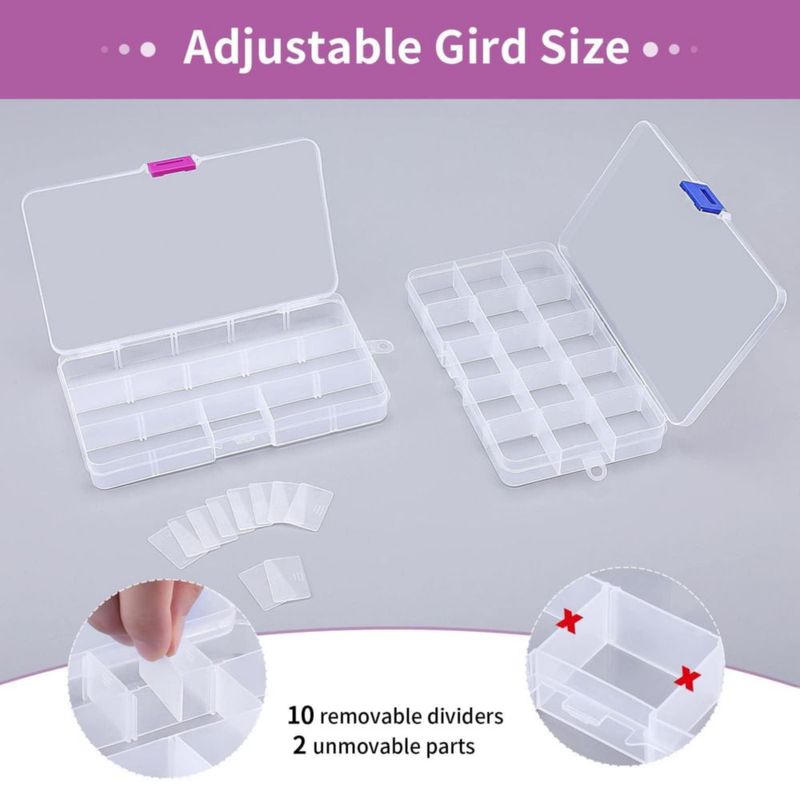 Organizador de cuentas Opret paquete de 4 17x10x2 cm ajustable