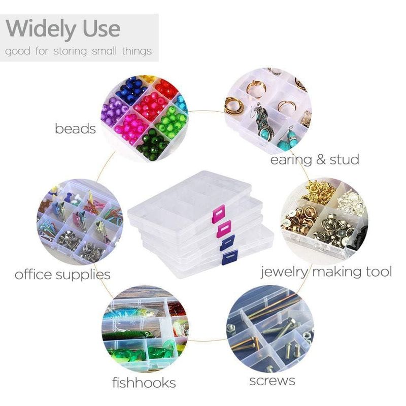 Organizador de cuentas Opret paquete de 4 17x10x2 cm ajustable