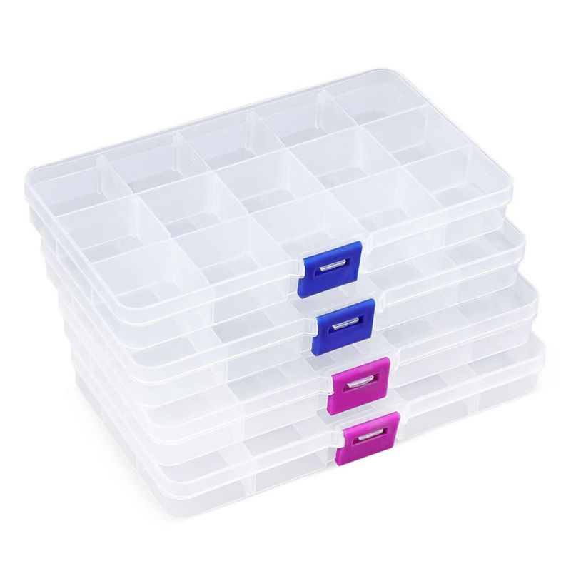 Organizador de cuentas Opret paquete de 4 17x10x2 cm ajustable