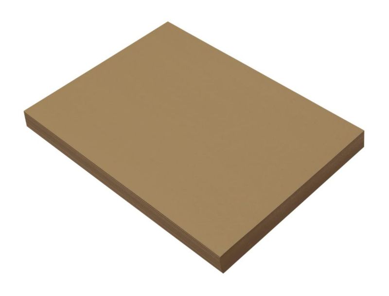 Papel de Construcción Prang 23x30 cm Marrón Claro 100 Hojas