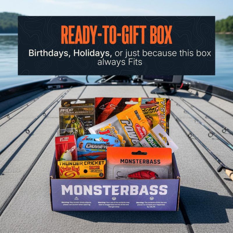Kit de Pesca MONSTERBASS 7+ Señuelos para Lubina de Agua Dulce