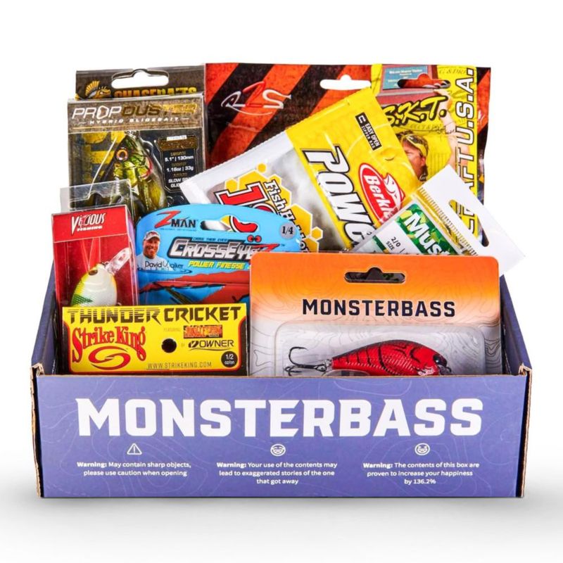 Kit de Pesca MONSTERBASS 7+ Señuelos para Lubina de Agua Dulce