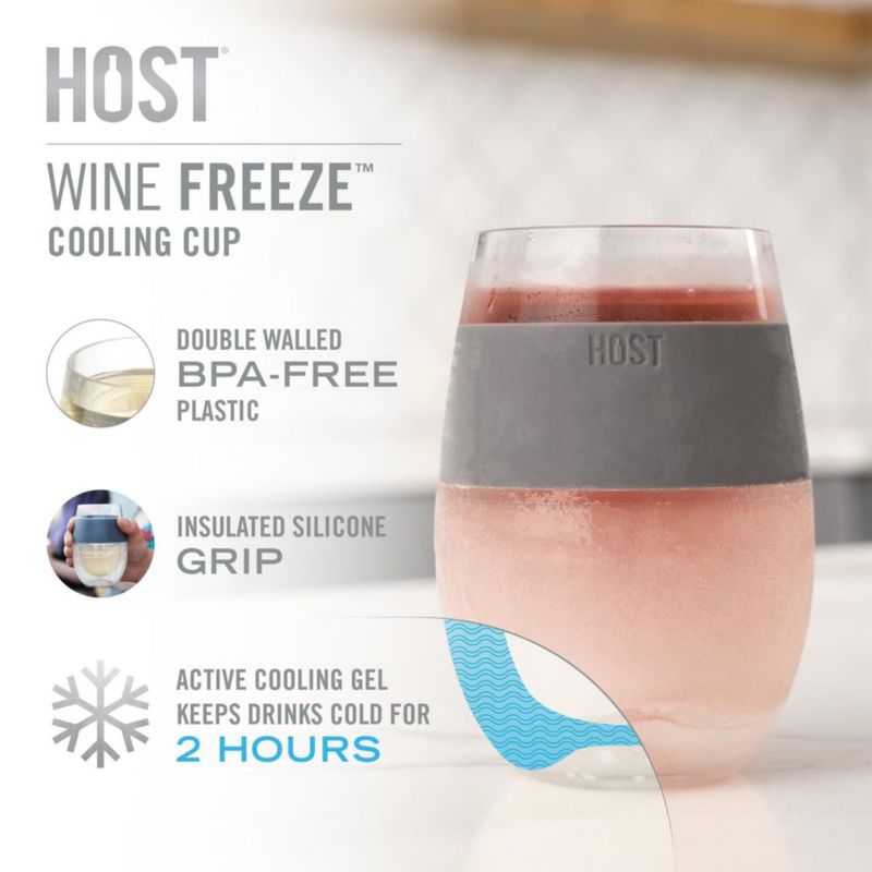 Vaso Térmico Host 240 ml Gris Congelable e Aislado